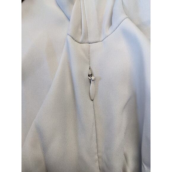 Ted Baker Size 1 US 4 Fancesa Combo Dress White Navy Blue Plaid Long Sleeves - Picture 15 of 16